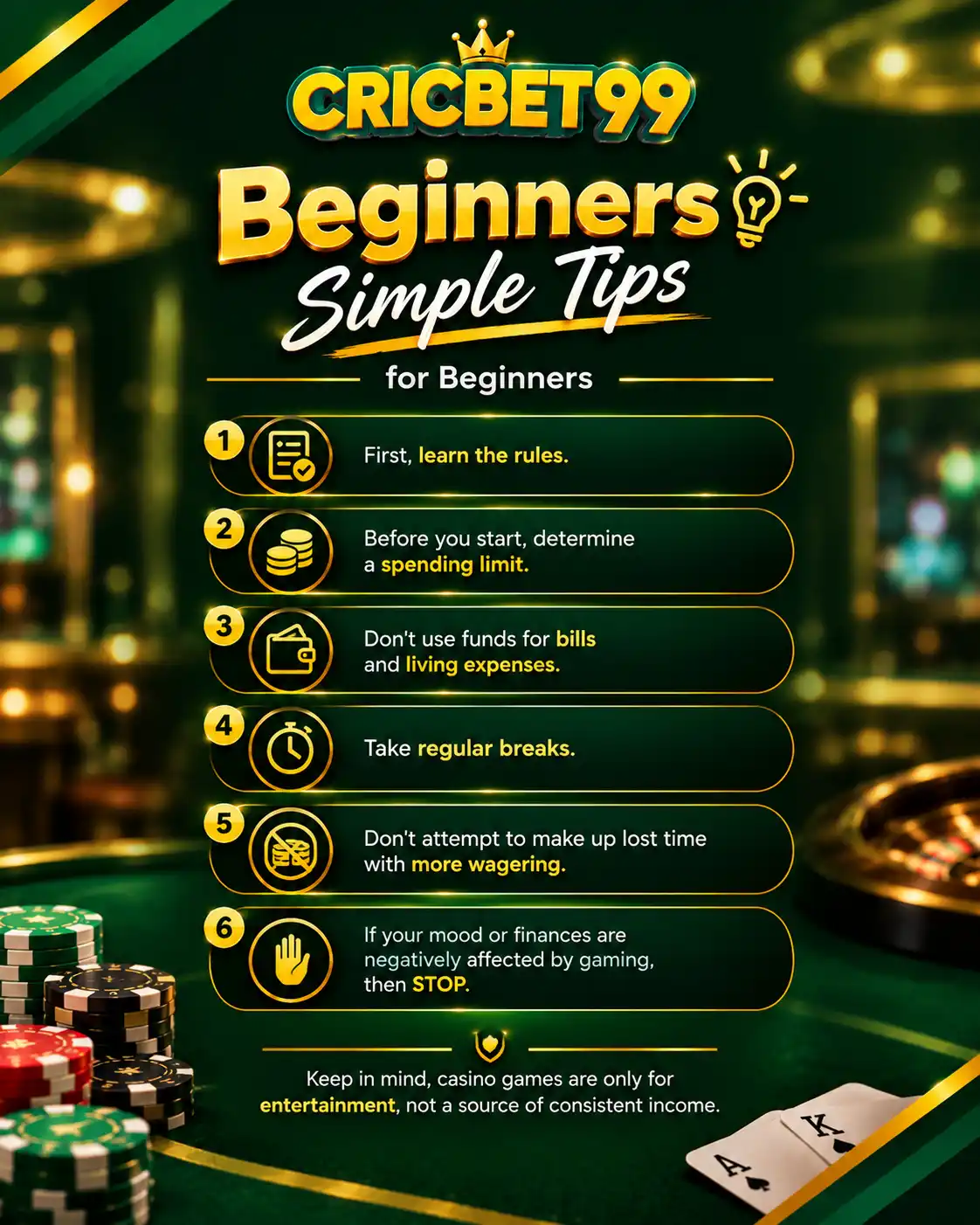 Tips for beginners
