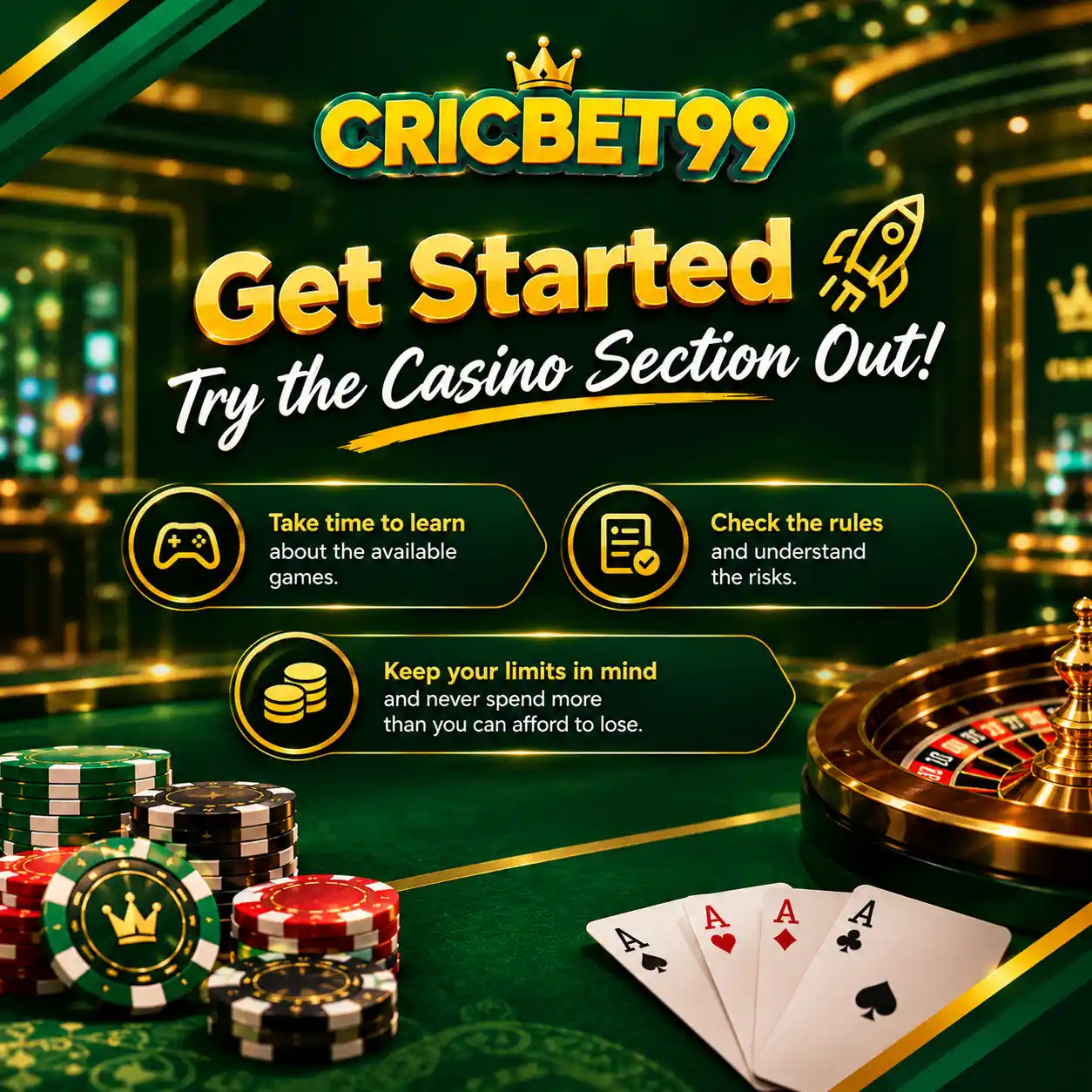 Casino games banner
