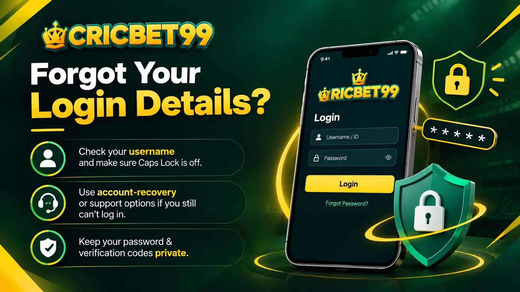 Forgot login details